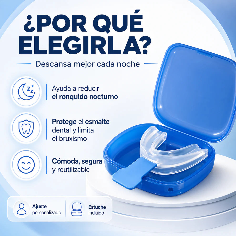 Placa Anti bruxismo Apnea y ronquido