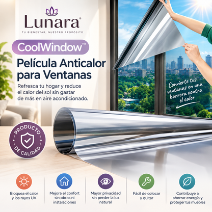 CoolWindow™ – Vinilo Anticalor para Ventanas 60 cm X 5 metros
