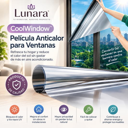 CoolWindow™ – Vinilo Anticalor para Ventanas 60 cm X 5 metros